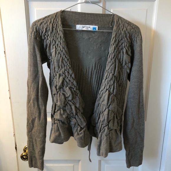 sparrow Sweaters - SPARROW [Anthro] - Olive Wool Sweater - EUC